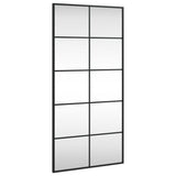 Vidaxl wandspiegel rechthoekig 50x100 cm ijzer zwart