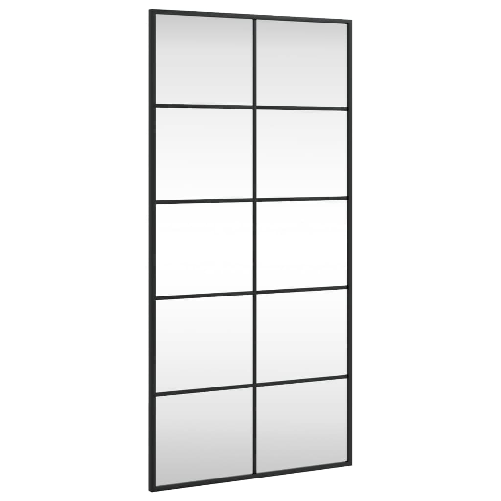 Vidaxl wall mirror rectangular 50x100 cm iron black