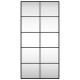 Vidaxl wandspiegel rechthoekig 50x100 cm ijzer zwart
