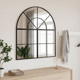 Vidaxl Wall Mirror Boog 80x40 cm železno črno