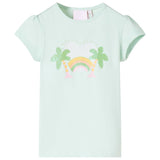 Vidaxl Camisa para niños 116 Light Mint