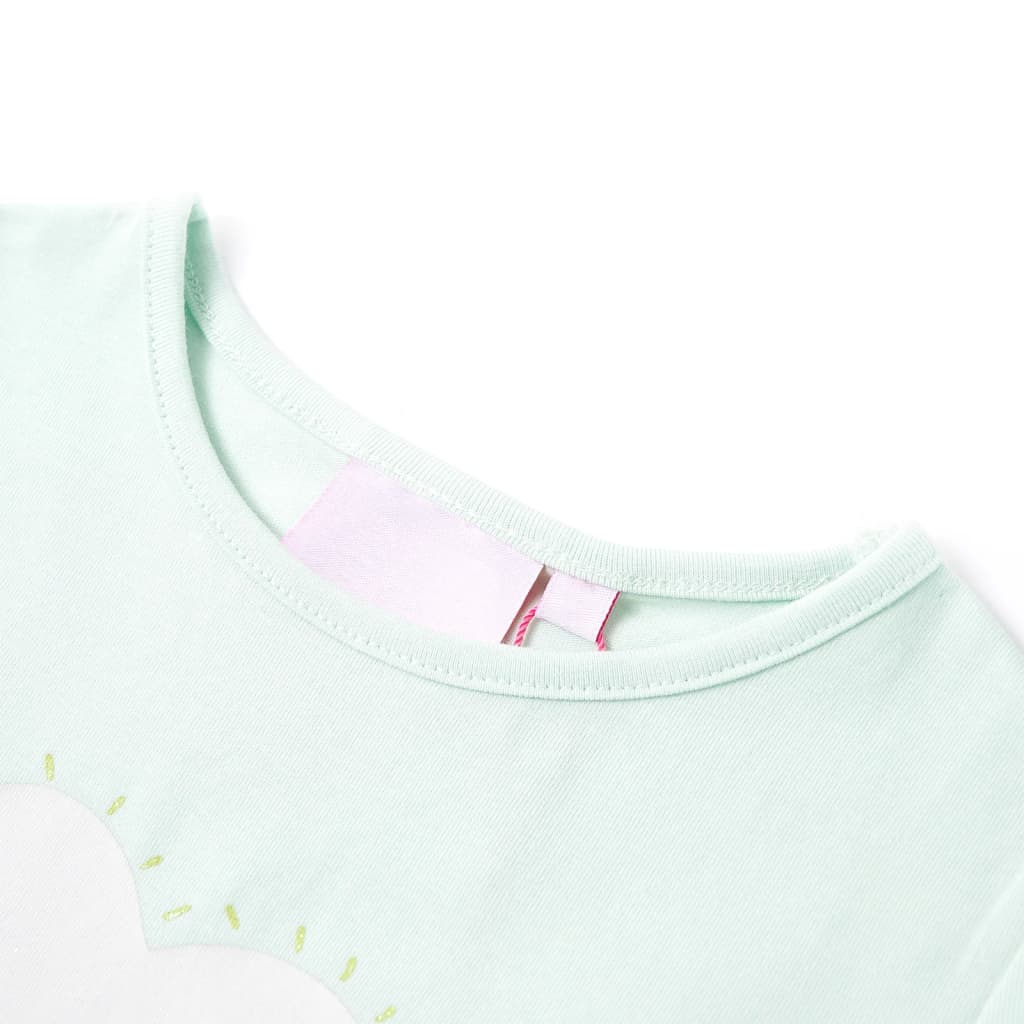 Vidaxl Camisa para niños 140 Light Mint