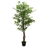 Vidaxl Artificial Plant Fica 378 Leaves 80 cm Green