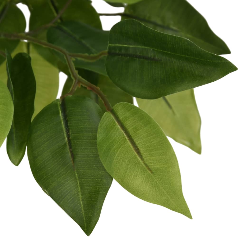 Vidaxl kunstig plante ficus 1260 blade 200 cm grøn