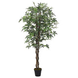 Vidaxl Umetno rastlino Maple Tree 224 listov 80 cm zelena