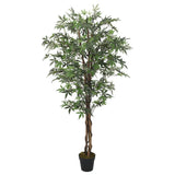 Vidaxl Umetno rastlino Maple Tree 224 listov 80 cm zelena