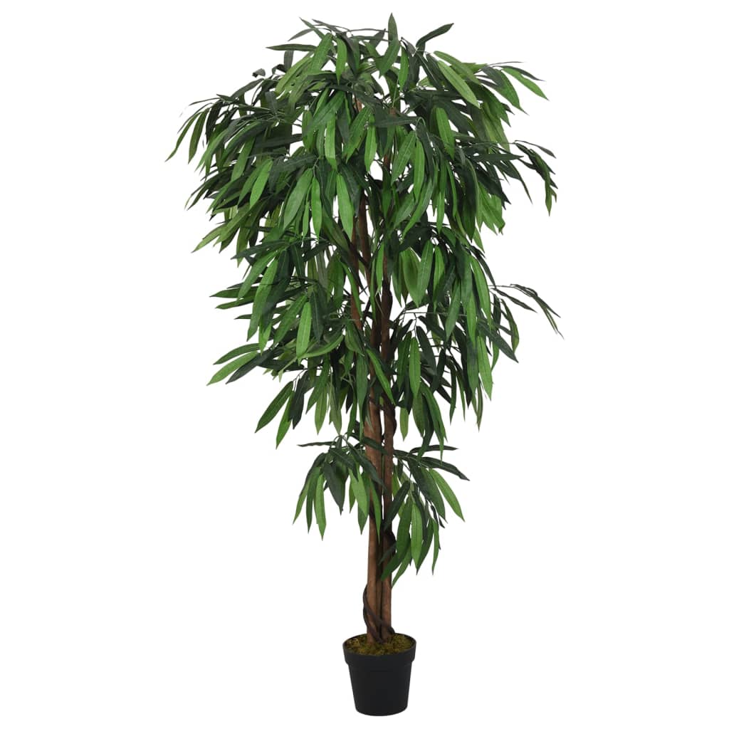 Vidaxl Mangoboom de plante artificielle 300 feuilles 80 cm verts