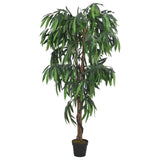 Vidaxl Artificial Plant Mangoboom 450 lämnar 120 cm grön