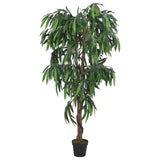 Vidaxl kunstplant mangoboom 600 bladeren 150 cm groen