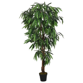Vidaxl kunstplant mangoboom 1050 bladeren 200 cm groen