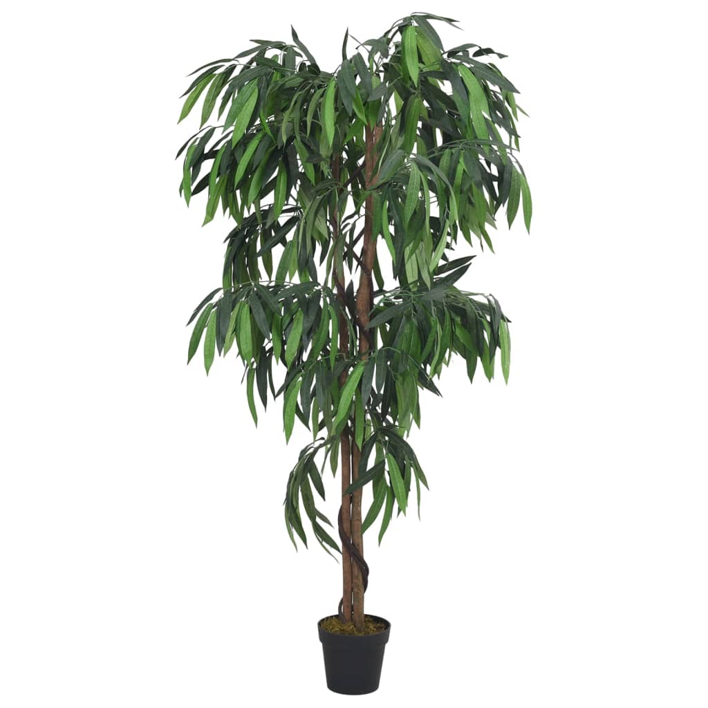 Vidaxl Plant Artificiale Mangoboom 1050 Foglie 200 cm Verde