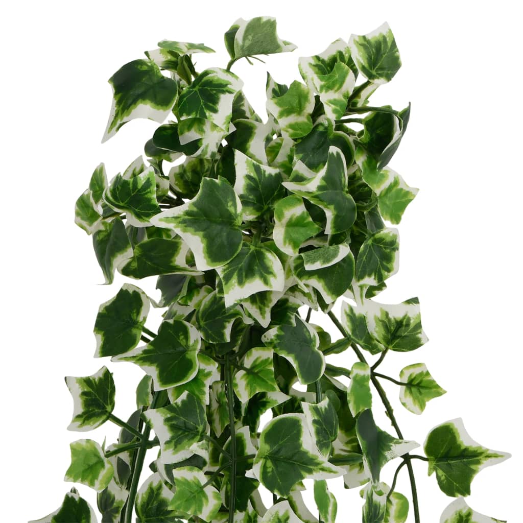 VidaXL Kunsthang plants 12 st 339 leaves 90 cm green and white