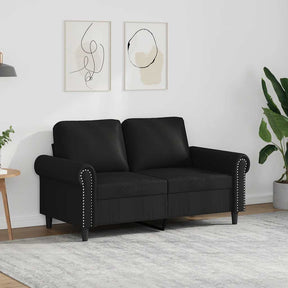 Vidaxl tweezitsbank 120 cm kunstleer zwart