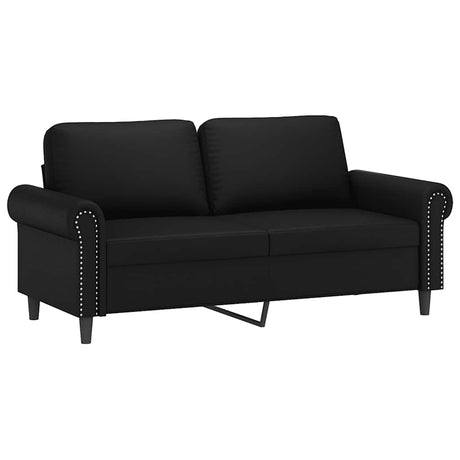 Vidaxl tweezitsbank 140 cm kunstleer zwart