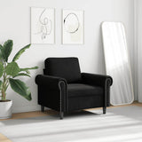 Vidaxl fauteuil 60 cm fluweel zwart