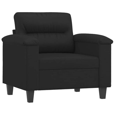 Vidaxl fauteuil 60 cm kunstleer zwart
