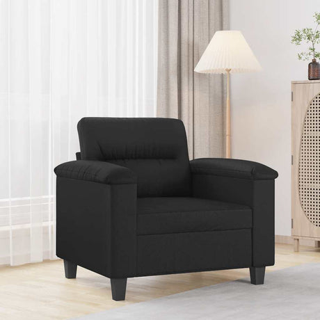 Vidaxl fauteuil 60 cm kunstleer zwart