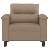 Vidaxl fauteuil 60 cm kunstleer cappuccinokleurig