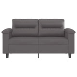 Vidaxl tweezitsbank 120 cm kunstleer grijs