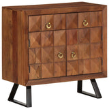 Vidaxl ladekast 70x35x70 cm massief acaciahout honingbruin