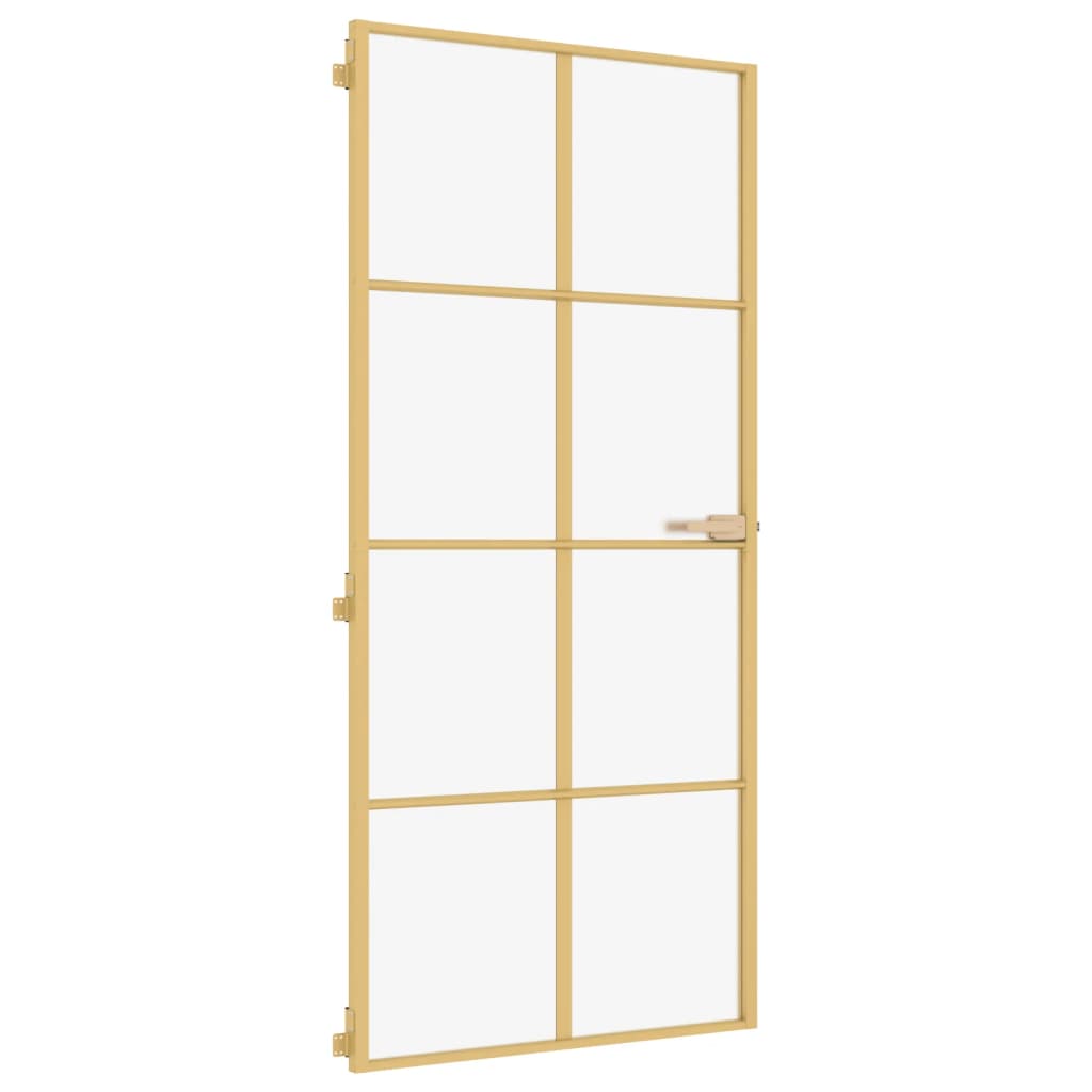 Vidaxl bannenzegen Dier schmuel 93x2010.5 cm häerteg Glas an Aluminiumfaarf