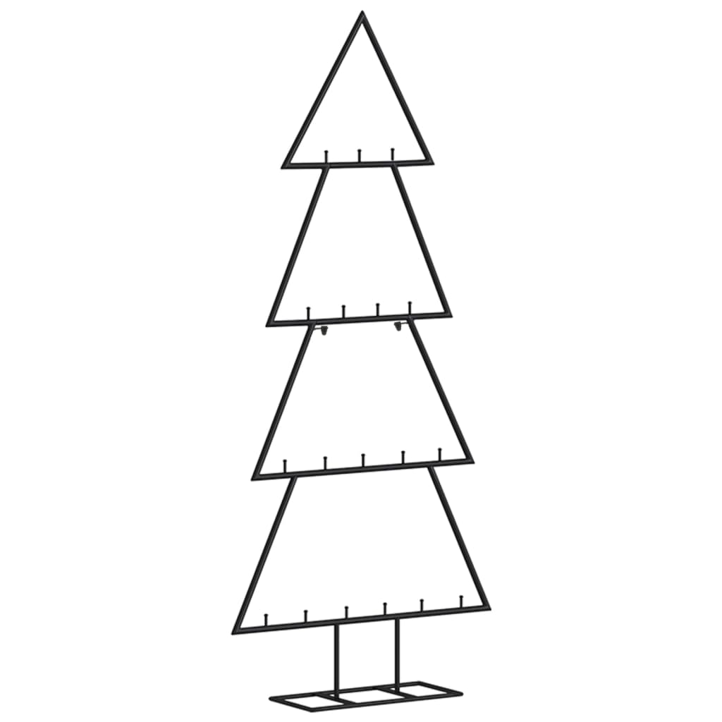 Vidaxl kerstdecoratie kerstboom 90 cm metaal zwart