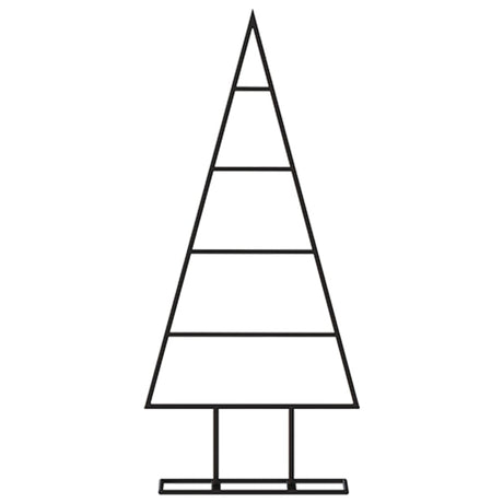 Vidaxl kerstdecoratie kerstboom 60 cm metaal zwart