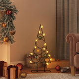 Vidaxl Décoration de Noël arbre de Noël 60 cm métal noir