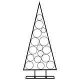 Vidaxl kerstdecoratie kerstboom 125 cm metaal zwart