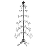 Vidaxl Weihnachtsdekoration Weihnachtsbaum 215 cm Metall Schwarz