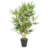 Vidaxl planta artificial bambú 368 hojas 80 cm verde