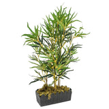 Vidaxl planta artificial bambú 368 hojas 80 cm verde