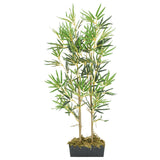 Vidaxl planta artificial bambú 552 hojas de 120 cm verde