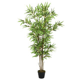 Vidaxl kunstig plante bambus 828 blader 150 cm grønn