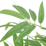 Vidaxl Artificial Plant Bamboo 384 Leaves 120 cm Green