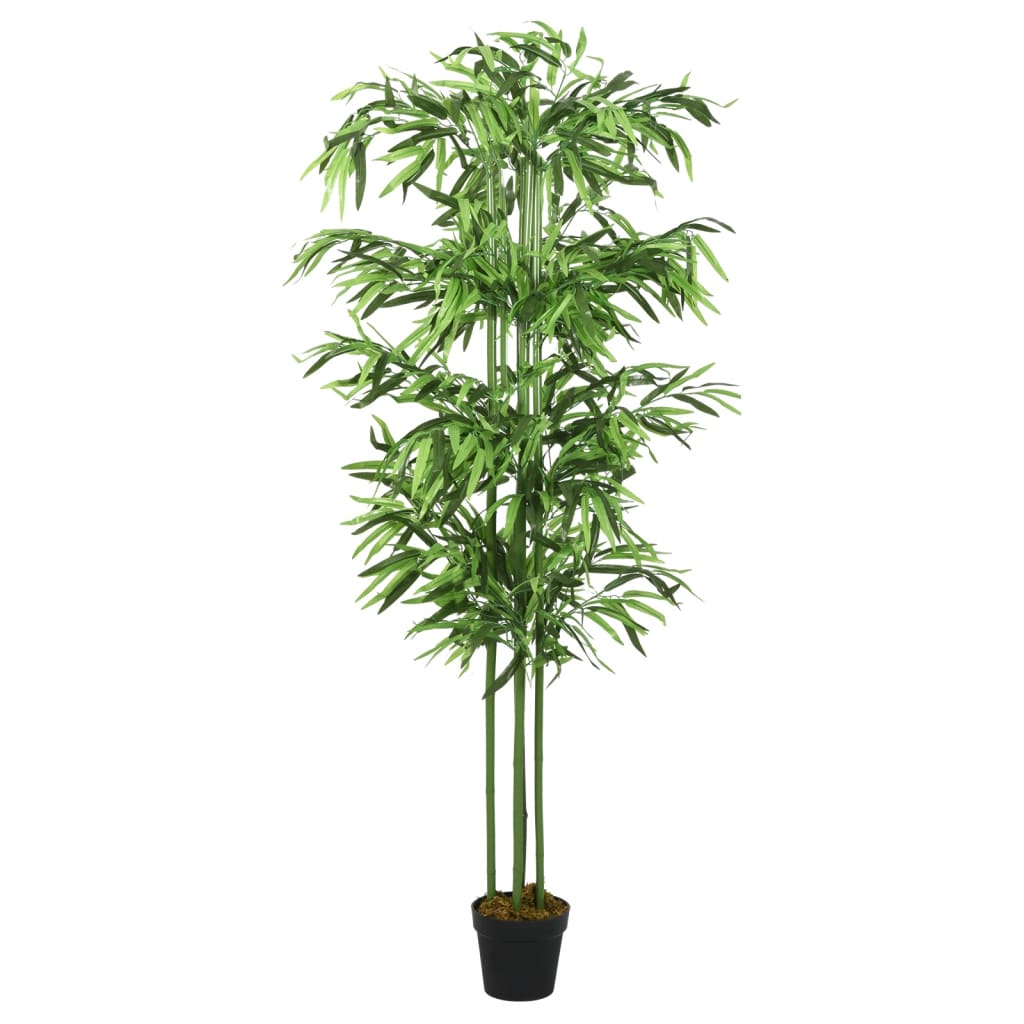 Vidaxl kunstig plante bambus 576 blader 150 cm grønn