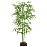 Vidaxl kunstig plante bambus 384 blader 120 cm grønn