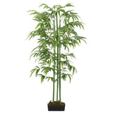 Vidaxl Bambú de plantas artificiales 864 Hojas 180 cm verde