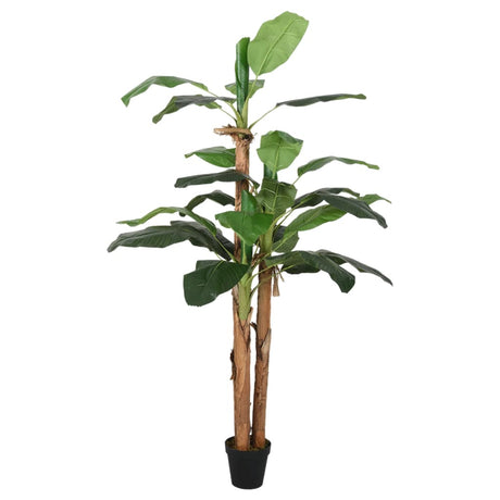 Vidaxl kunstplant bananenboom 19 bladeren 180 cm groen
