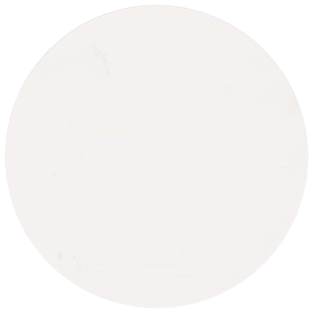 Vidaxl tafelblad rond ø60x3 cm massief grenenhout wit