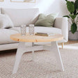 Vidaxl tafelblad rond ø70x3 cm massief grenenhout