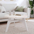 Vidaxl tafelblad rond ø70x3 cm massief grenenhout wit