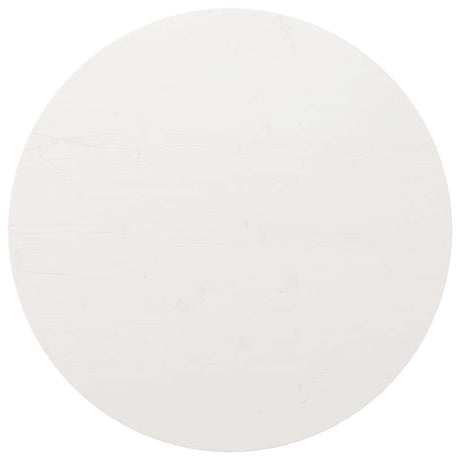 Vidaxl tafelblad rond ø80x3 cm massief grenenhout wit