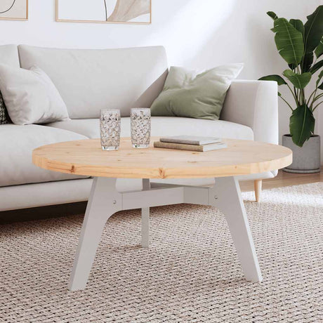 Vidaxl tafelblad rond ø90x3 cm massief grenenhout