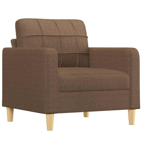 Vidaxl fauteuil 60 cm stof bruin