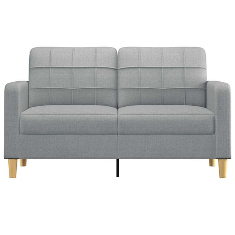 Vidaxl tweezitsbank 140 cm stof lichtgrijs