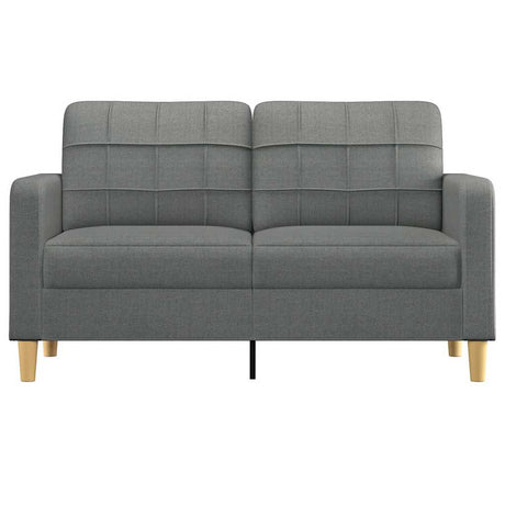 Vidaxl tweezitsbank 140 cm stof donkergrijs