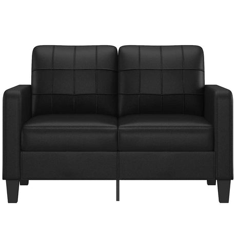 Vidaxl tweezitsbank 120 cm kunstleer zwart