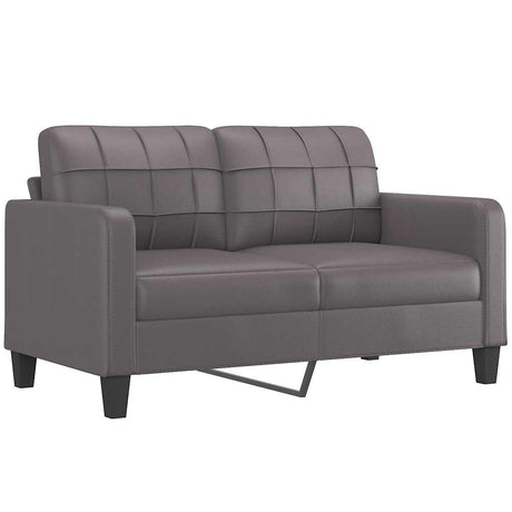 Vidaxl tweezitsbank 140 cm kunstleer grijs
