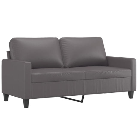 Vidaxl tweezitsbank 140 cm kunstleer grijs
